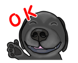 Move! Black Labrador sticker #13421756