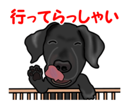 Move! Black Labrador sticker #13421758