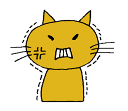 Hand-paint cat sticker #13422111
