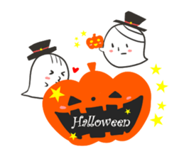 J Ghost Happy Halloween sticker #13422622