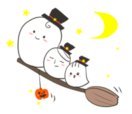 J Ghost Happy Halloween sticker #13422624