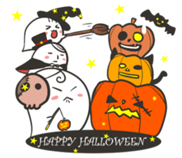 J Ghost Happy Halloween sticker #13422629