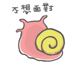 kawaii snail man sticker #13422824
