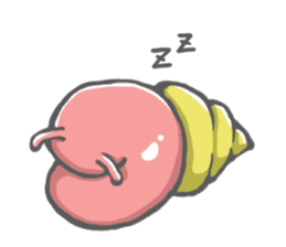 kawaii snail man sticker #13422826