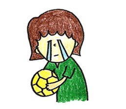 handball girl sticker #13422850