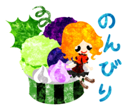 Pretty little people and grapes sticker #13423026