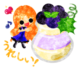 Pretty little people and grapes sticker #13423030