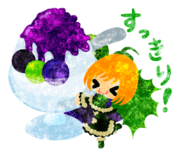 Pretty little people and grapes sticker #13423031