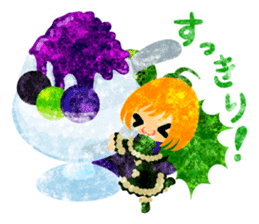 Pretty little people and grapes sticker #13423031