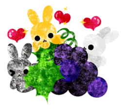 Pretty little people and grapes sticker #13423037