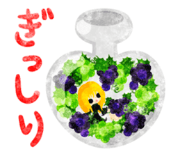 Pretty little people and grapes sticker #13423044