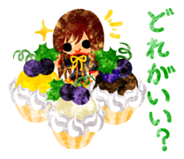 Pretty little people and grapes sticker #13423046