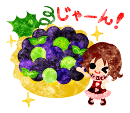 Pretty little people and grapes sticker #13423053