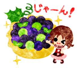 Pretty little people and grapes sticker #13423053