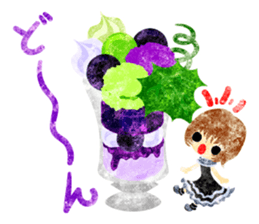 Pretty little people and grapes sticker #13423056