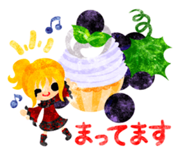 Pretty little people and grapes sticker #13423057