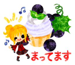 Pretty little people and grapes sticker #13423057