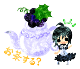 Pretty little people and grapes sticker #13423058