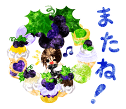 Pretty little people and grapes sticker #13423061