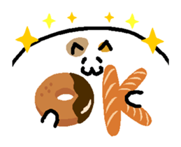 Animated Meat ball cat sticker #13423270