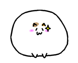 Animated Meat ball cat sticker #13423273