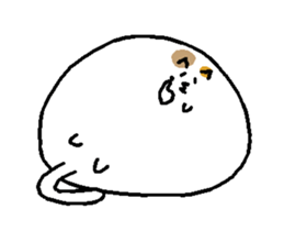 Animated Meat ball cat sticker #13423278