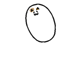 Animated Meat ball cat sticker #13423291