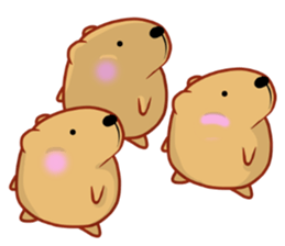 Kyapibara Hiroshima valve sticker #13423413