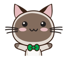 Chokdee Cute Cat DukDik1 sticker #13423495