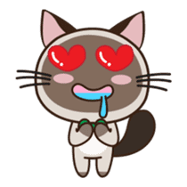 Chokdee Cute Cat DukDik1 sticker #13423499