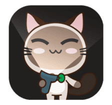 Chokdee Cute Cat DukDik1 sticker #13423501