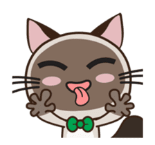Chokdee Cute Cat DukDik1 sticker #13423511