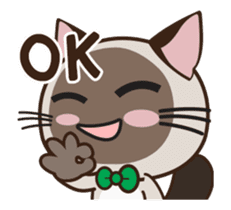 Chokdee Cute Cat DukDik1 sticker #13423516