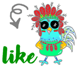 So happy chicken sticker #13424012