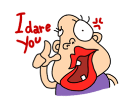 Cutie with red lips! sticker #13424178