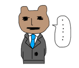 Hi is Salaryman Kumakichi sticker #13424399