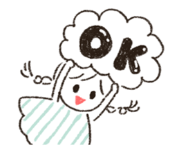 Cute and useful girls sticker #13424950