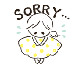 Cute and useful girls sticker #13424951