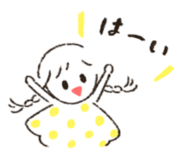 Cute and useful girls sticker #13424954