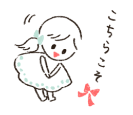 Cute and useful girls sticker #13424957
