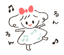 Cute and useful girls sticker #13424958