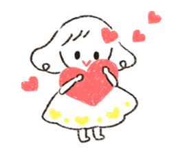 Cute and useful girls sticker #13424962