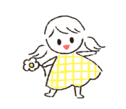 Cute and useful girls sticker #13424964