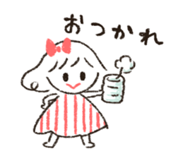Cute and useful girls sticker #13424970