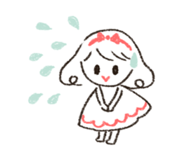 Cute and useful girls sticker #13424981