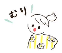 Cute and useful girls sticker #13424983