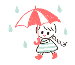 Cute and useful girls sticker #13424986