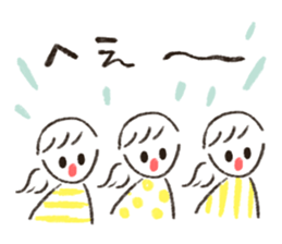 Cute and useful girls sticker #13424988