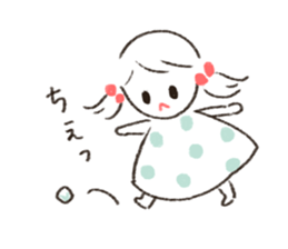 Cute and useful girls sticker #13424989