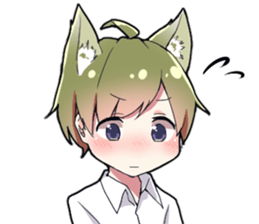 Nekomimi boy's sticker #13425108